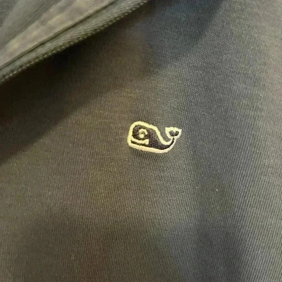 Vineyard Vines Women’s Quarter Zip Pullover Blue with Whale Patch M - Picture 7 of 7